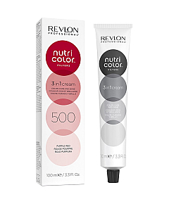Revlon Professional Nutri Color Filters - Прямой краситель без аммиака, оттенок 500 Фиолетово-Красный, 100 мл